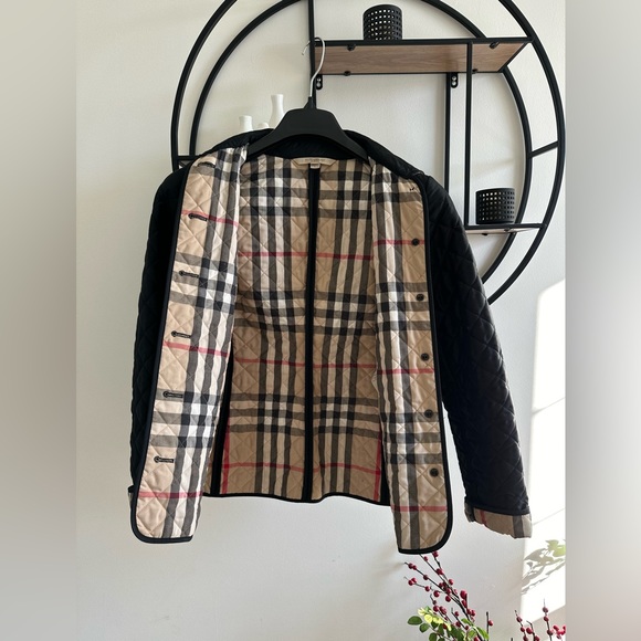 Burberry Brit Quilted Coat/Jacket Nova Check Sz. S - Picture 3 of 8